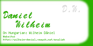 daniel wilheim business card